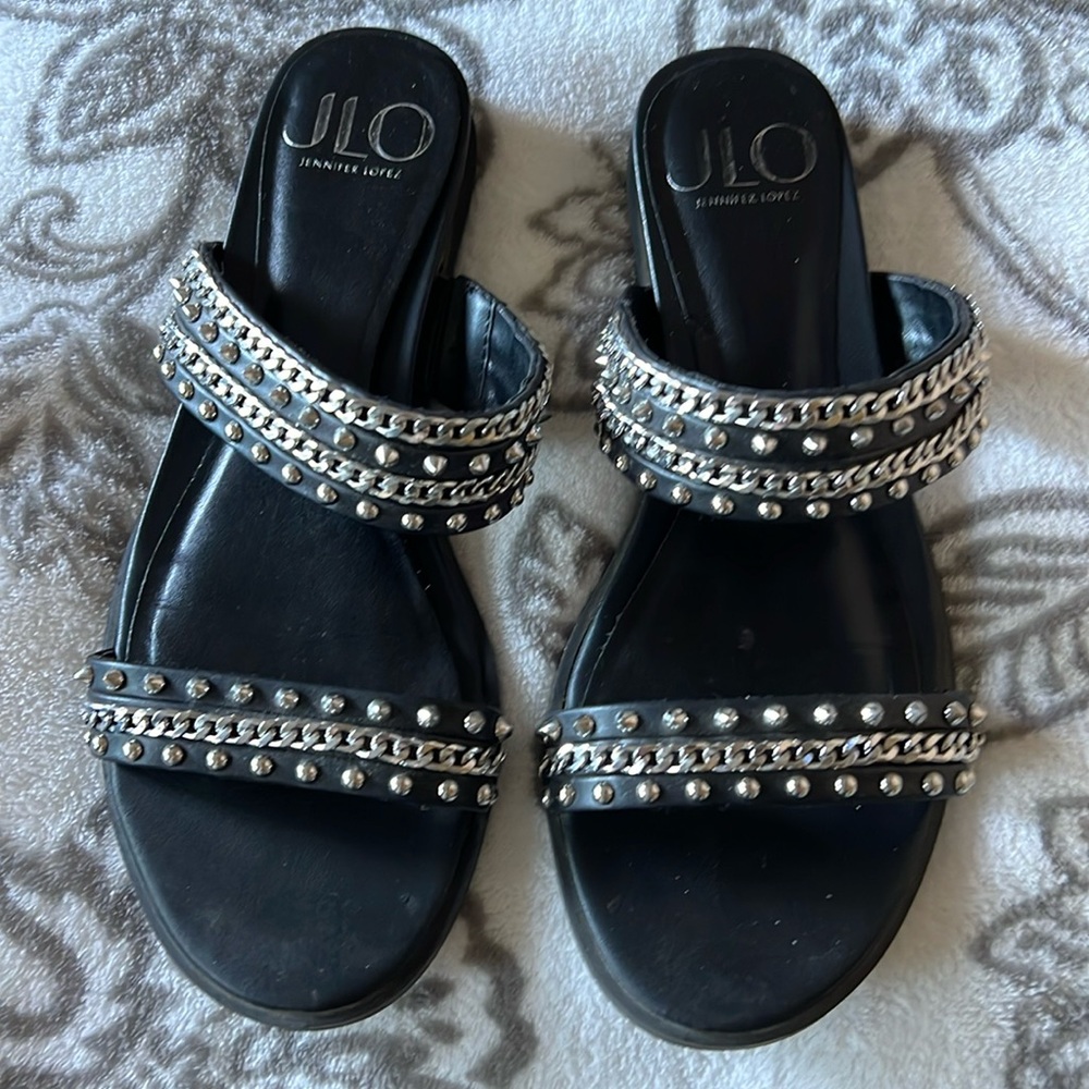 JLO Jennifer Lopez Studded Sandals